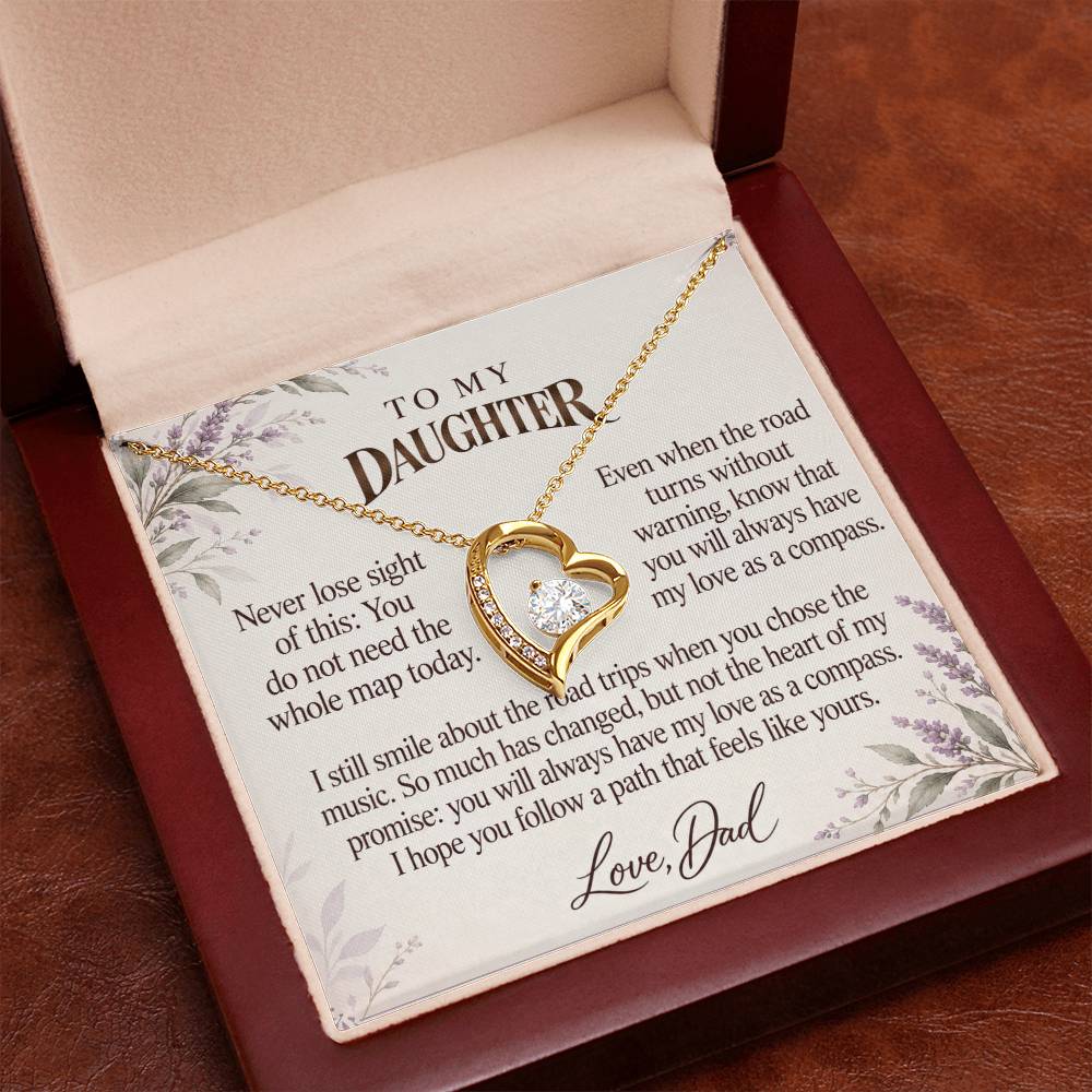 C579 - The Long Road Ahead And A Memory That Time Cannot Take Away - Forever Love Necklace