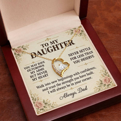 C154 - You Will Forever Be My Little Girl And One Of The Greatest Blessings Of My Life - Forever Love Necklace