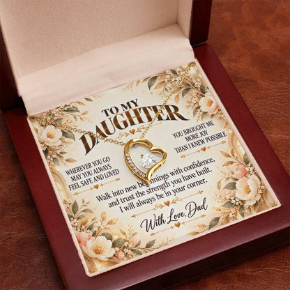 C489 - May You Always Choose The Life That Makes Your Heart Feel Free Brave And Fully Alive - Forever Love Necklace