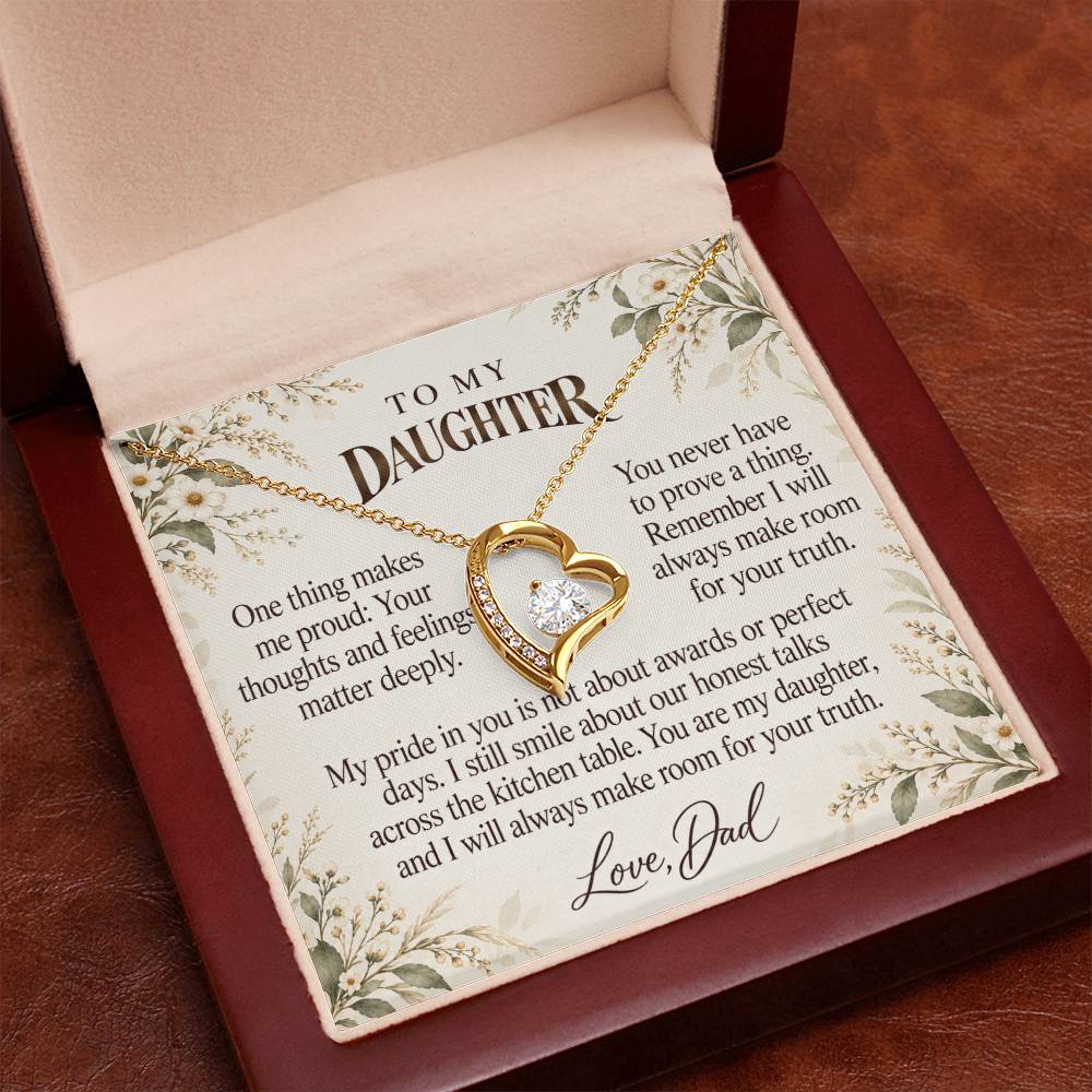 C573 - The Kitchen Table Talks And A Father Proud Of Who You Are - Forever Love Necklace