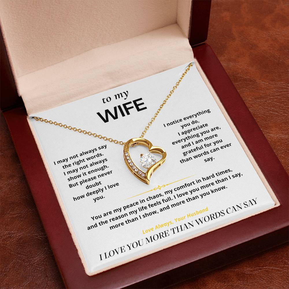 S6 - Things I Don't Say Enough – Forever Love Necklace From Husband