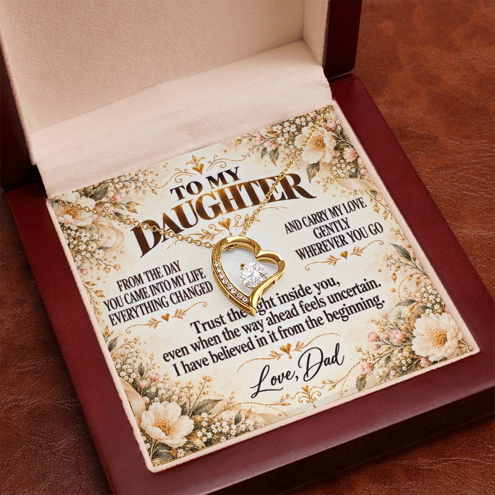 C315 - Never Doubt How Much Joy You Brought Into My Life From The Day You Arrived - Forever Love Necklace
