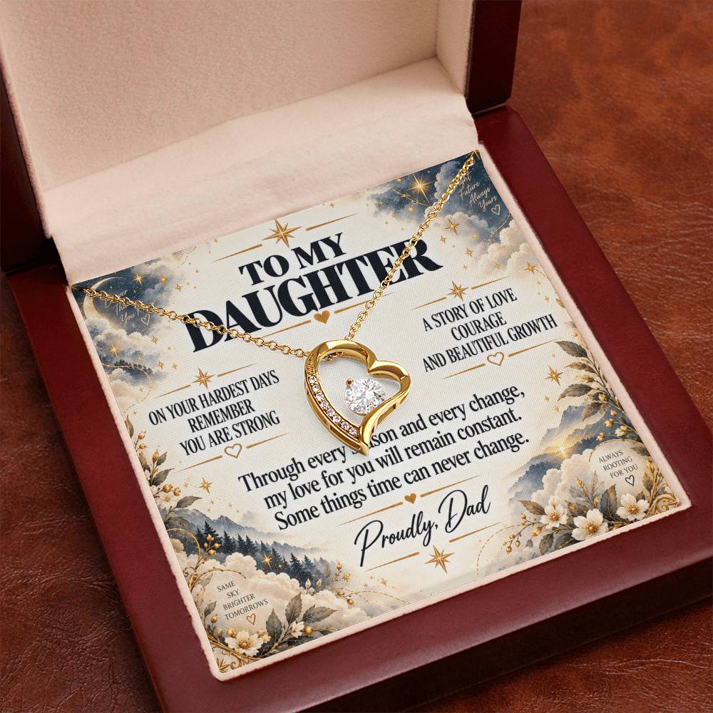 C236 - Every Step You Take Into Your Future Carries A Lifetime Of My Love Behind You - Forever Love Necklace