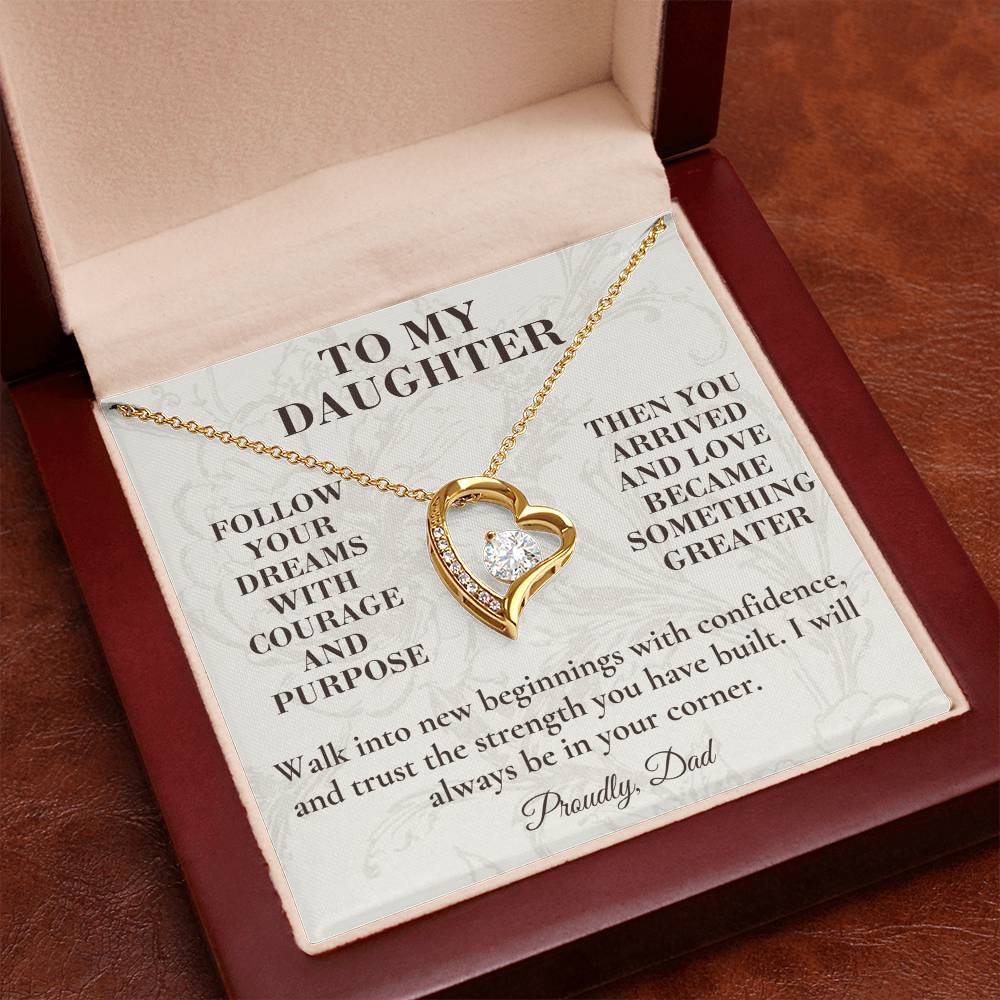 C134 - When You Feel Lost Remember The Love That Raised You Will Always Help Guide You Home - Forever Love Necklace