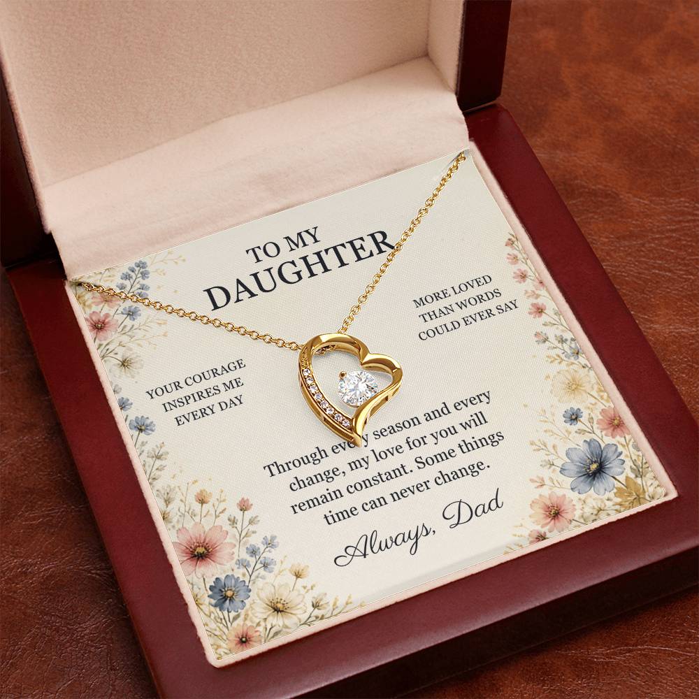 C98 - Your Story Is Only Beginning And I Will Always Be Proud To Watch You Write Every Chapter - Forever Love Necklace
