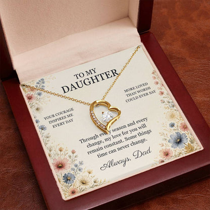 C98 - Your Story Is Only Beginning And I Will Always Be Proud To Watch You Write Every Chapter - Forever Love Necklace