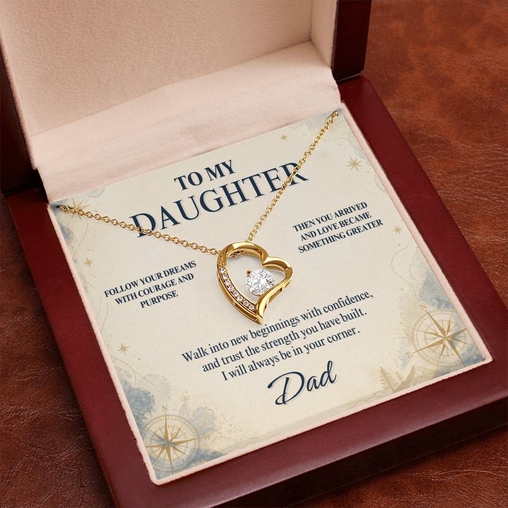C84 - When You Feel Lost Remember The Love That Raised You Will Always Help Guide You Home - Forever Love Necklace