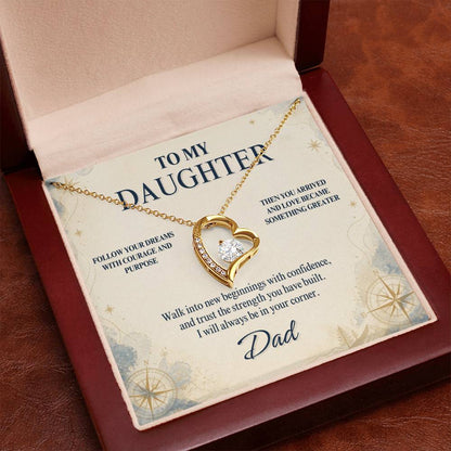 C84 - When You Feel Lost Remember The Love That Raised You Will Always Help Guide You Home - Forever Love Necklace