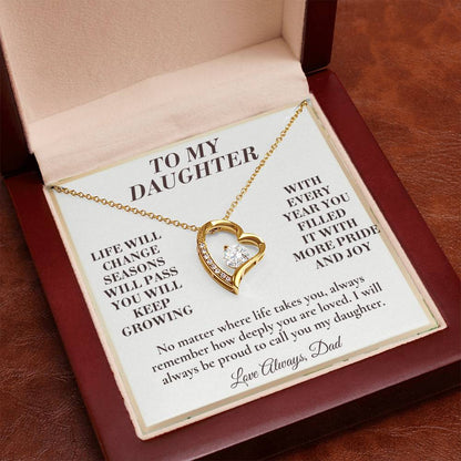 C136 - Every Step You Take Into Your Future Carries A Lifetime Of My Love Behind You - Forever Love Necklace