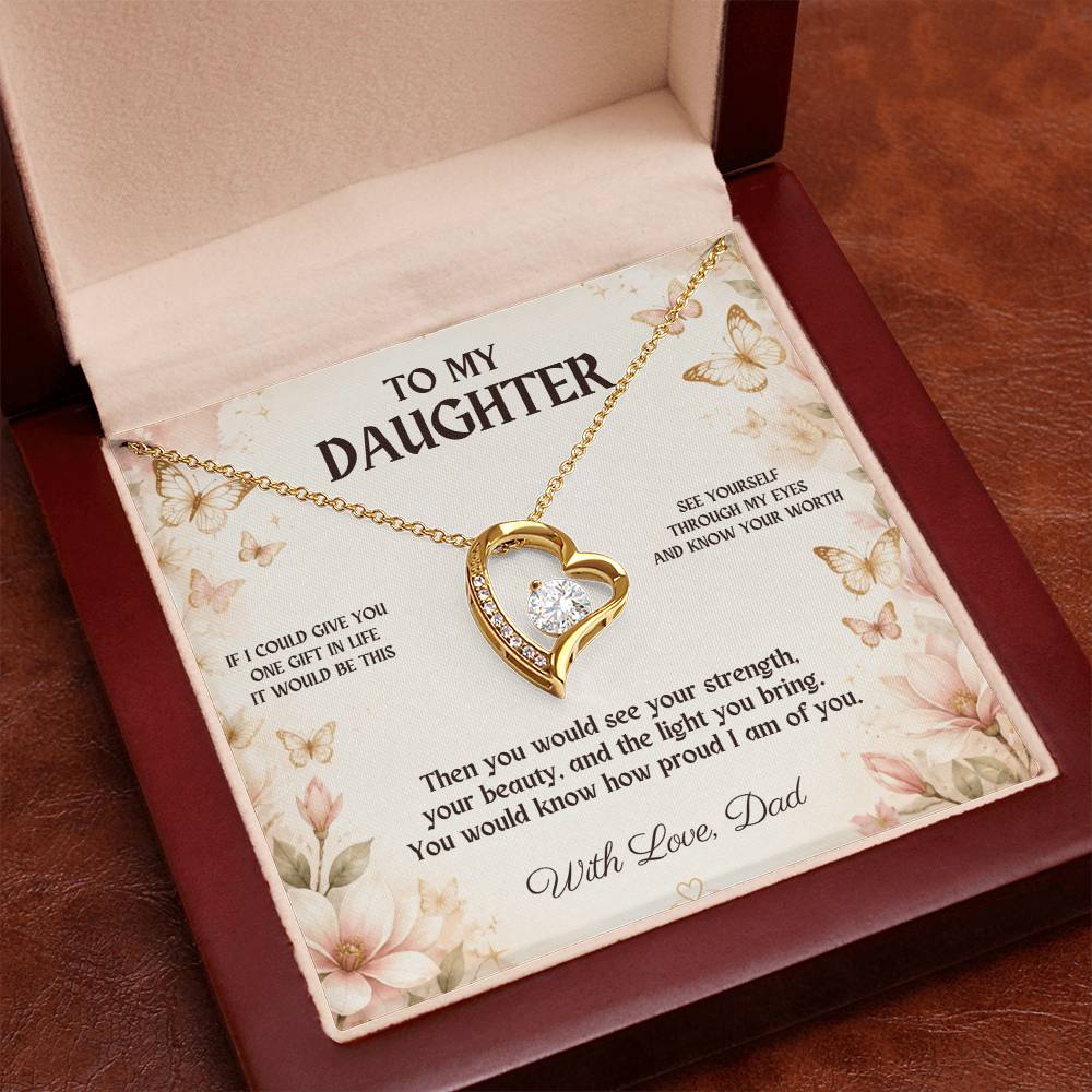 C3 - If I Could Give You One Gift It Would Be To See Yourself Through My Eyes - Forever Love Necklace