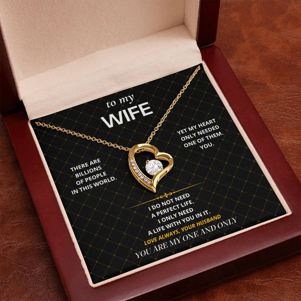 S28 - My One And Only – Forever Love Necklace From Husband