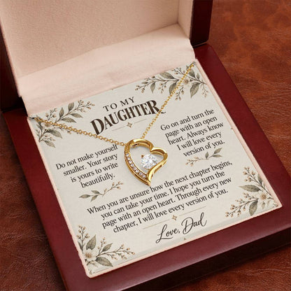 C517 - The Bedtime Stories We Shared And A Promise To Carry Into New Chapters - Forever Love Necklace