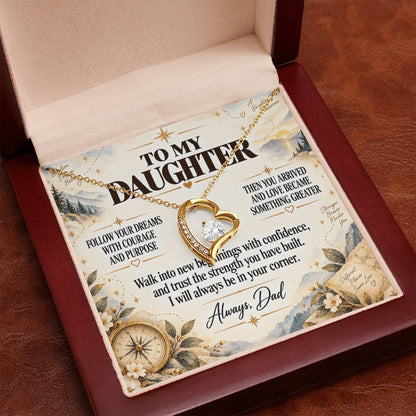 C234 - When You Feel Lost Remember The Love That Raised You Will Always Help Guide You Home - Forever Love Necklace