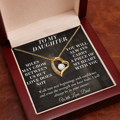 C194 - The Love Between A Father And Daughter Becomes A Legacy That Lives Beyond Every Season - Forever Love Necklace
