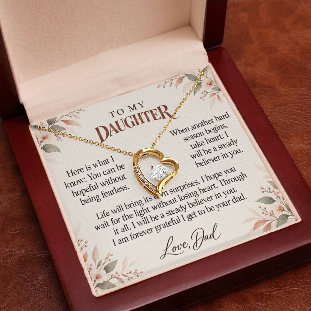 C594 - The Long Distance Hug And A Memory That Time Cannot Take Away - Forever Love Necklace