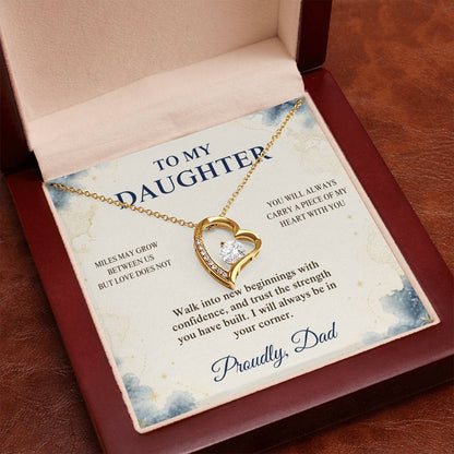 C94 - The Love Between A Father And Daughter Becomes A Legacy That Lives Beyond Every Season - Forever Love Necklace