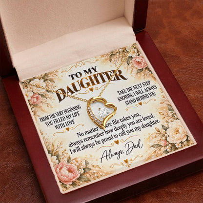 C306 - From The Very Beginning You Filled My Life With Love Pride And Joy - Forever Love Necklace
