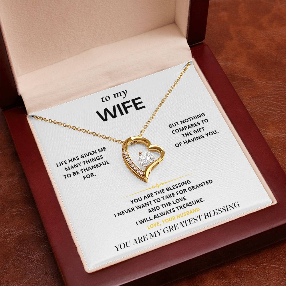 S15 - My Greatest Blessing – Forever Love Necklace From Husband