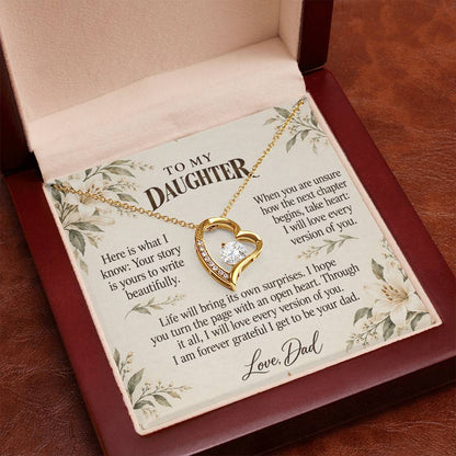 C520 - The Bedtime Stories We Shared And The Words I Hope You Always Remember - Forever Love Necklace