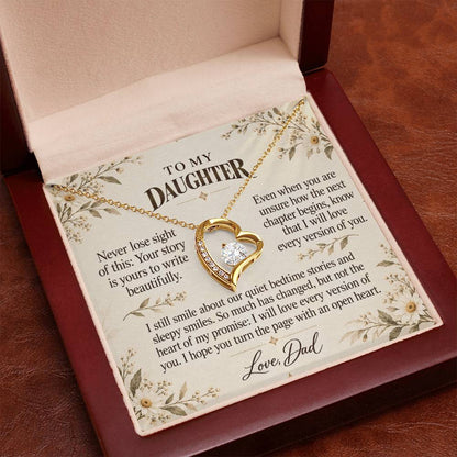 C519 - The Bedtime Stories We Shared And A Memory That Time Cannot Take Away - Forever Love Necklace