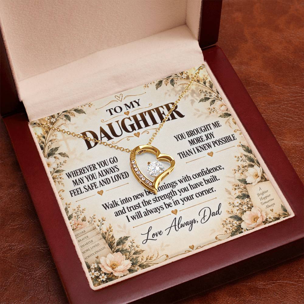 C264 - My Love Will Be Your Quiet Home Wherever Your Journey Takes You - Forever Love Necklace