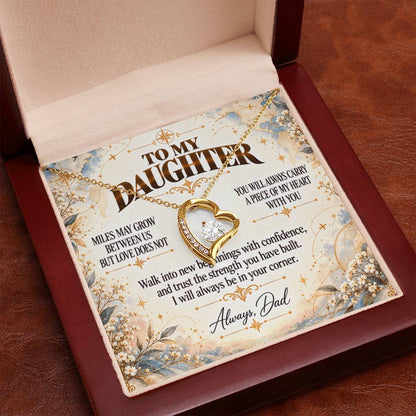 C394 - The Love Between A Father And Daughter Becomes A Legacy That Lives Beyond Every Season - Forever Love Necklace