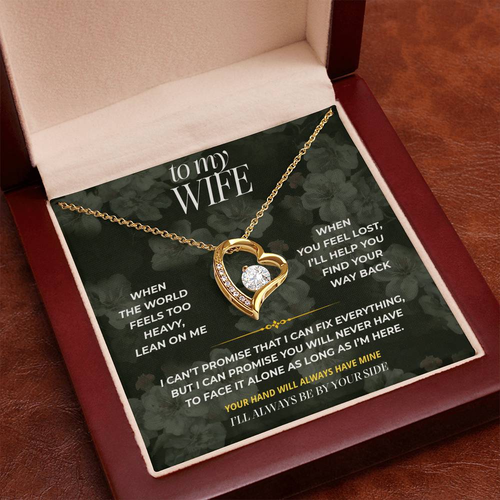 S85 - I’ll Always Be On Your Side – Forever Love Necklace From Husband