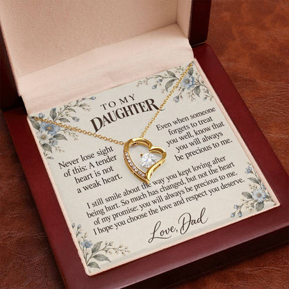 C618 - After The Heartbreak And A Father Proud Of Who You Are - Forever Love Necklace