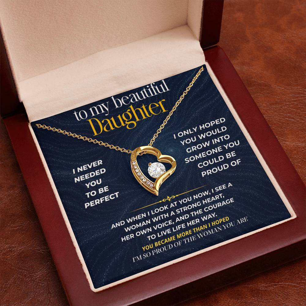 S276 - You Are The Woman I Always Hoped You’d Become – Forever Love Necklace From Dad