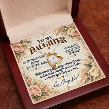 C304 - You Will Forever Be My Little Girl And One Of The Greatest Blessings Of My Life - Forever Love Necklace