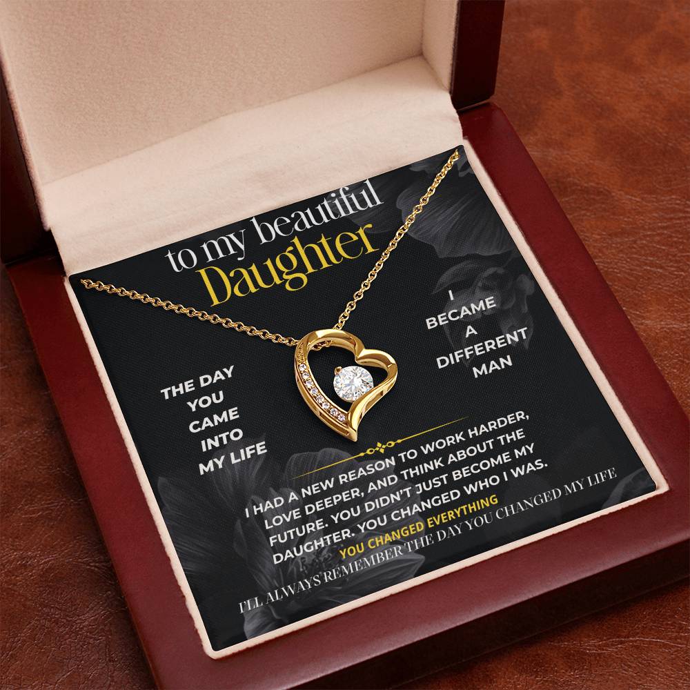S283 - I’ll Always Remember The Day You Changed My Life – Forever Love Necklace From Dad
