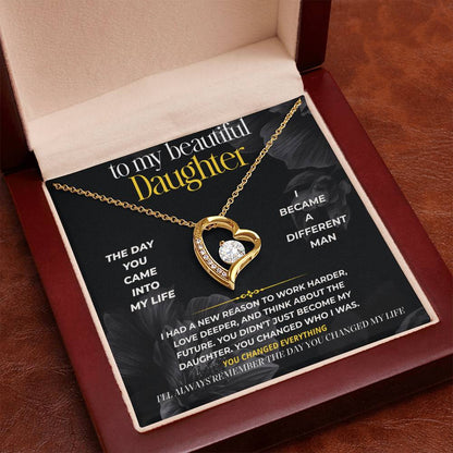 S283 - I’ll Always Remember The Day You Changed My Life – Forever Love Necklace From Dad