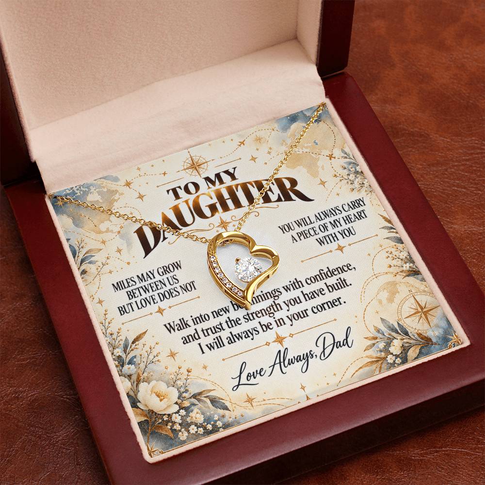 C344 - The Love Between A Father And Daughter Becomes A Legacy That Lives Beyond Every Season - Forever Love Necklace