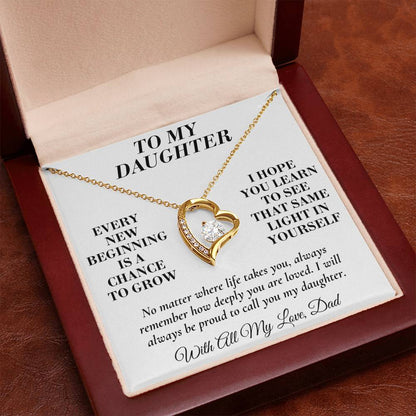C141 - My Arms May Not Always Reach You But My Love Will Never Stop Holding You - Forever Love Necklace