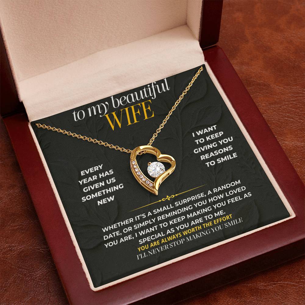 S196 - You Are The Woman I Want To Keep Surprising – Forever Love Necklace From Husband