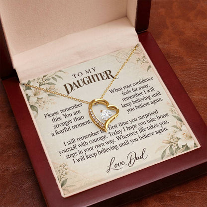 C601 - The Brave Heart You Carry And Quiet Words For Your Hardest Days - Forever Love Necklace