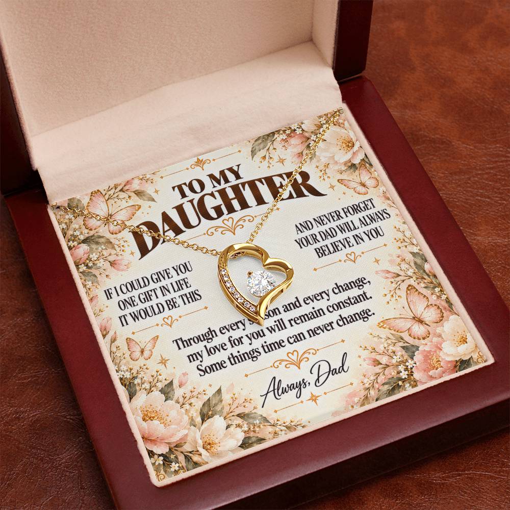 C378 - Dad’s Love Is A Promise That Time Distance And Change Can Never Break - Forever Love Necklace