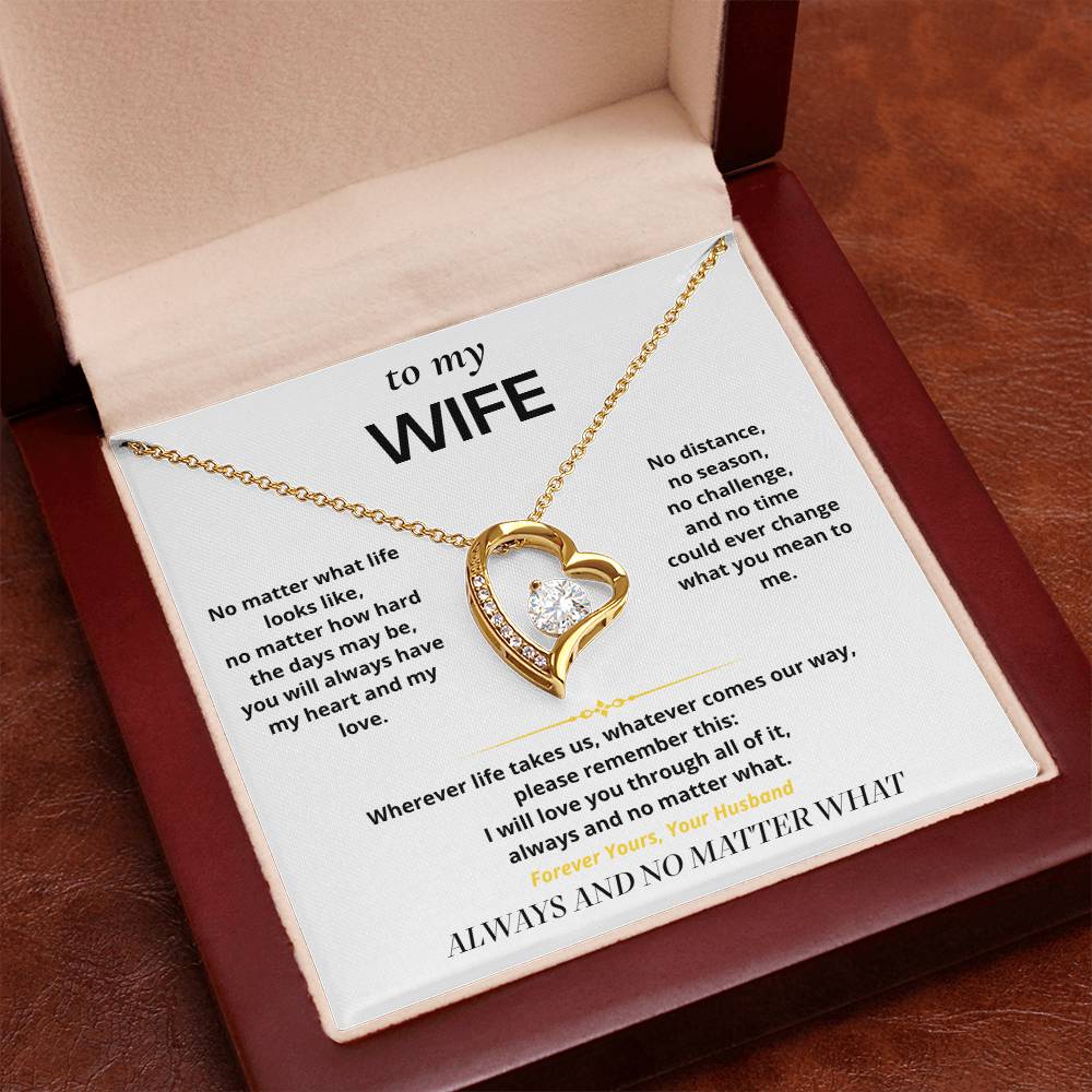 S12 - Always And No Matter What – Forever Love Necklace From Husband