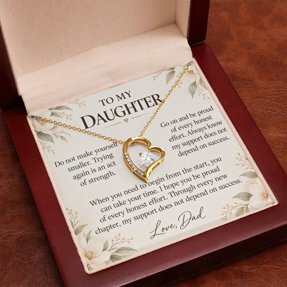 C642 - The Courage To Try Again And A Promise To Carry Into New Chapters - Forever Love Necklace