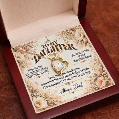 C490 - If You Ever Forget How Special You Are Remember Dad Has Never Forgotten For A Single Day - Forever Love Necklace
