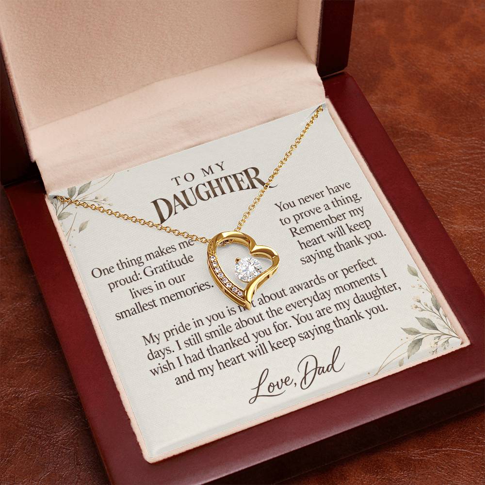 C583 - Across The Miles And A Father Proud Of Who You Are - Forever Love Necklace
