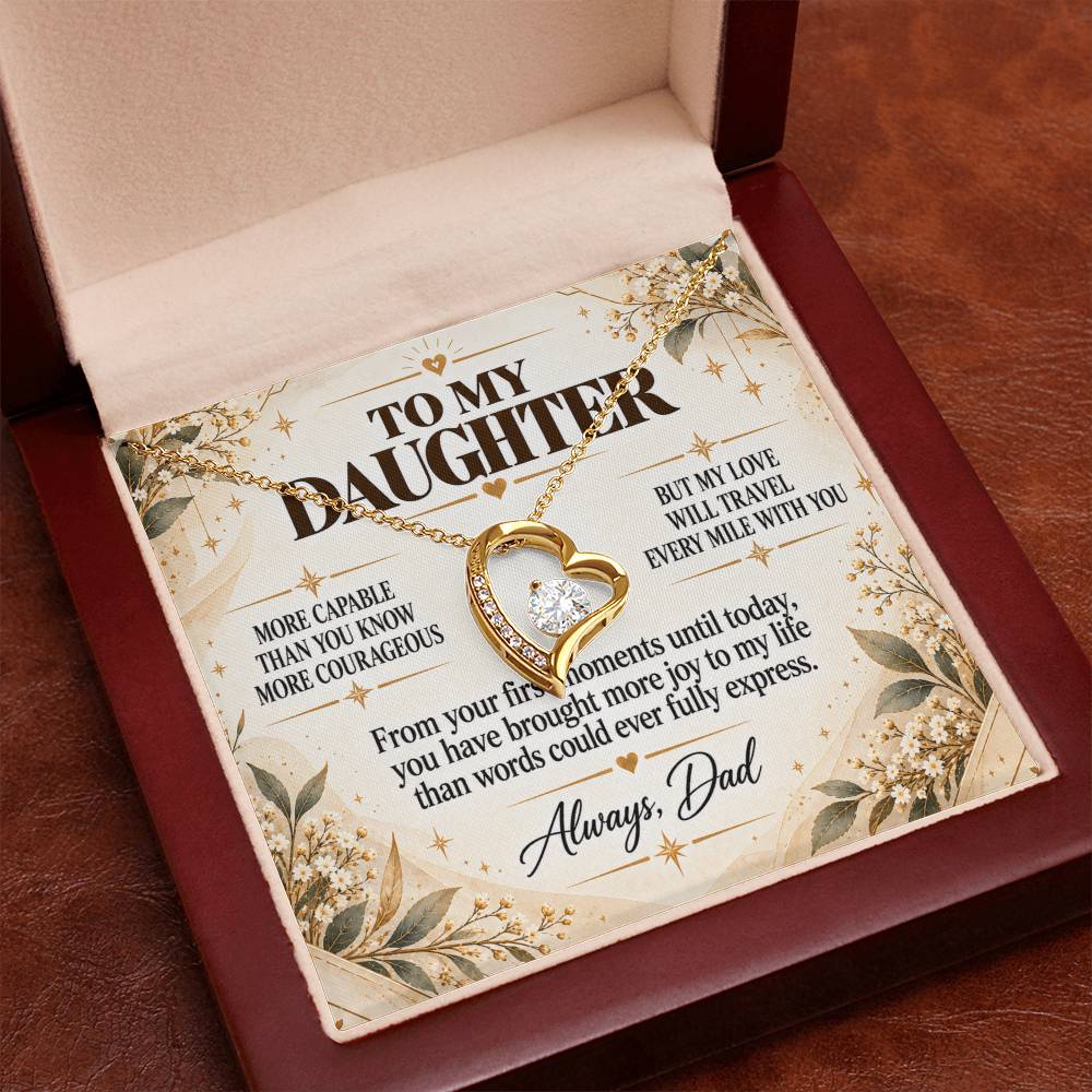 C242 - You Have A Heart Worth Protecting A Voice Worth Using And Dreams Worth Chasing - Forever Love Necklace