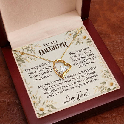 C668 - The Light Inside You And A Father Proud Of Who You Are - Forever Love Necklace