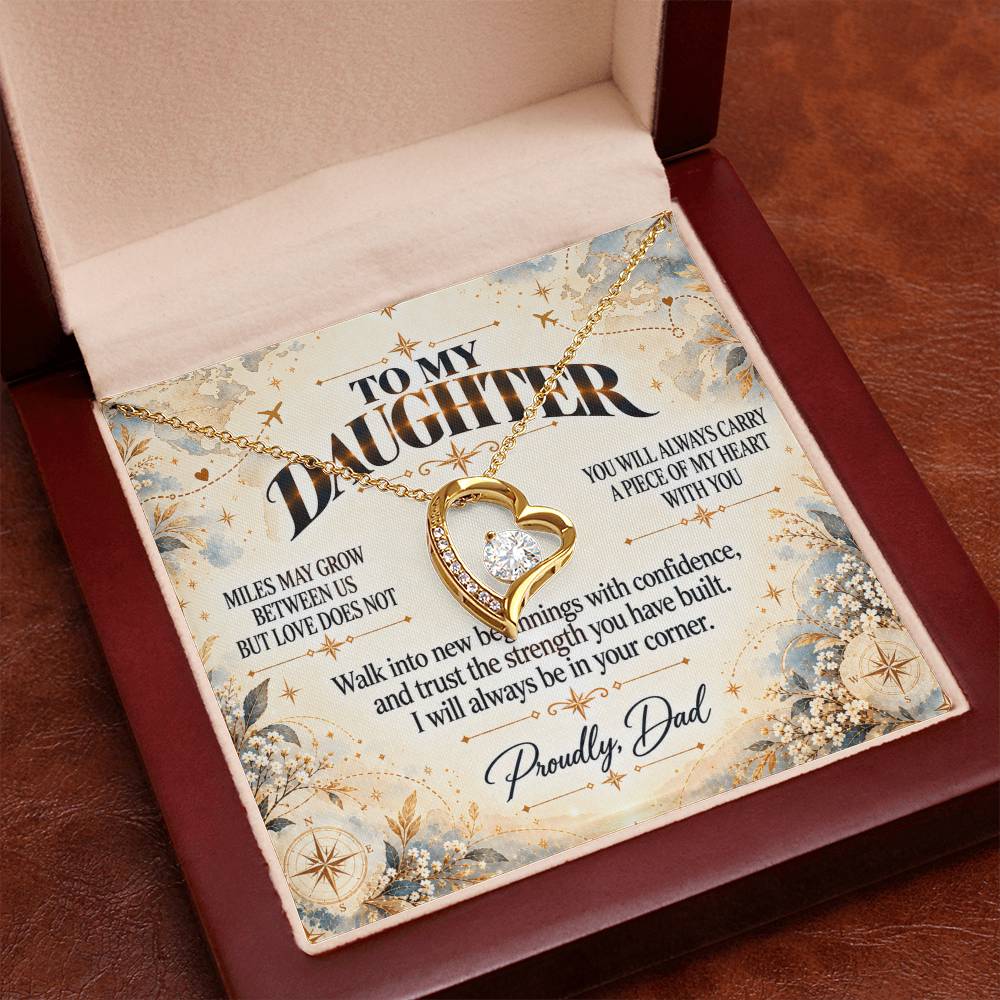 C494 - The Love Between A Father And Daughter Becomes A Legacy That Lives Beyond Every Season - Forever Love Necklace