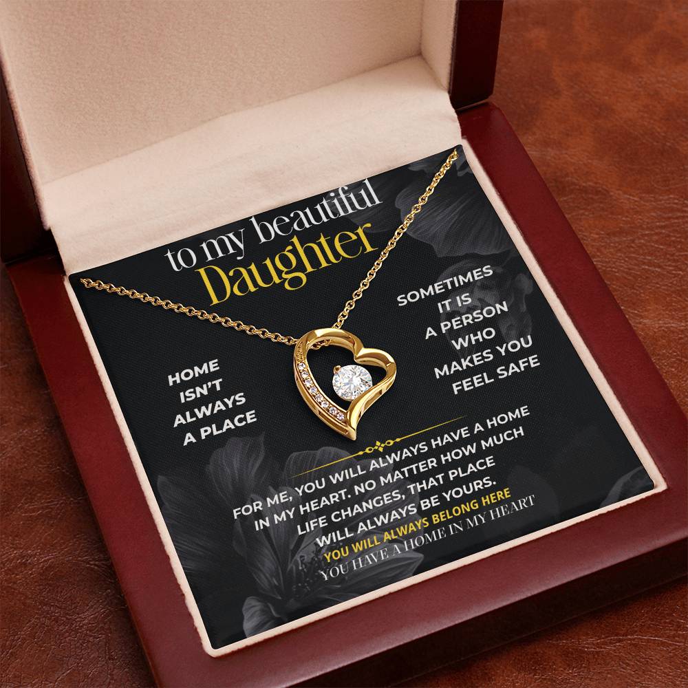 S294 - I Hope You Never Forget You Have A Home In My Heart – Forever Love Necklace From Dad