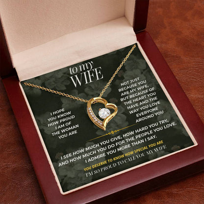 S88 - I’m Proud To Call You My Wife – Forever Love Necklace From Husband