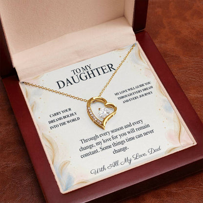 C93 - Wherever Tomorrow Leads You Remember You Have Already Made Your Dad Incredibly Proud - Forever Love Necklace