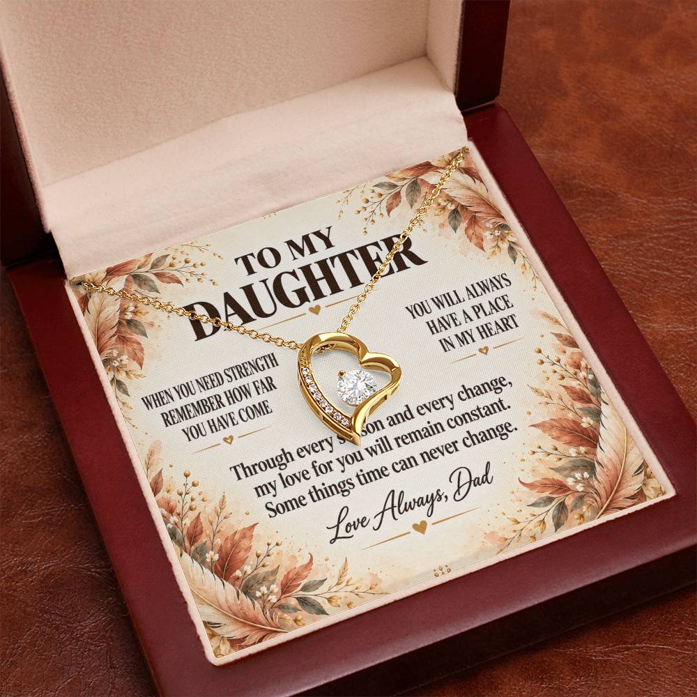 C208 - When You Need Strength Remember You Come From A Love That Never Gives Up On You - Forever Love Necklace