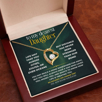 S248 - I’ll Be Your Dad No Matter How Far You Go – Forever Love Necklace From Dad