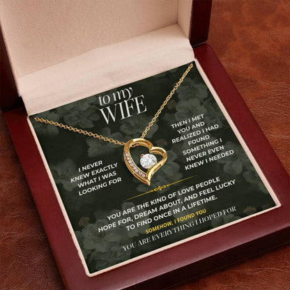 S86 - You Are More Than I Ever Hoped For – Forever Love Necklace From Husband